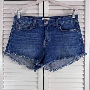 L’Agence Zoe Relaxed Perfect Fit Jean Shorts Authentique Blue Festival Size 27